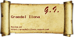 Graedel Ilona névjegykártya